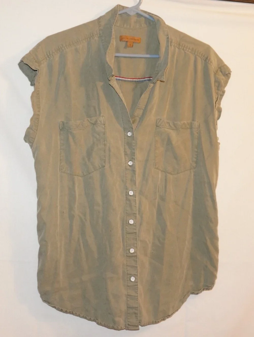 Jach’s Girlfriend Grey Denim Top, Large - Picture 6 of 13
